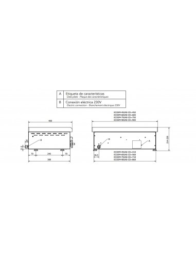 Plancha de Cromo duro Mainho Mod. ECOEM-75CD...