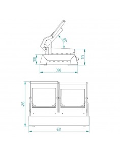 Grill doble FM mod. GR 2, electrico acanalado 2