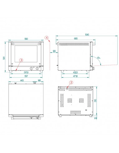 Horno de conveccion FM Mod. RX 304, electrico