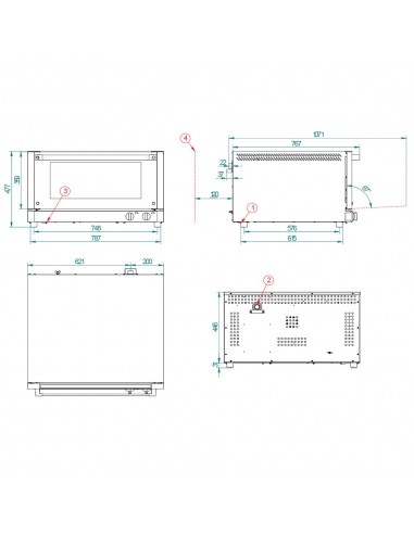 Horno de conveccion FM Mod. RX 603, electrico