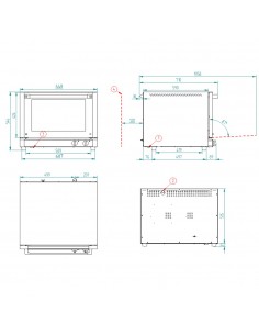 Horno de conveccion FM Mod. RX 424 H, electrico  con... 2