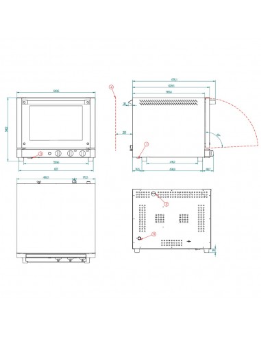 Horno de conveccion FM Mod. RX 424 HG,...