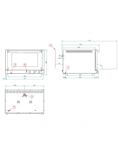 Horno de conveccion FM Mod. RX 604 PLUS HG,...