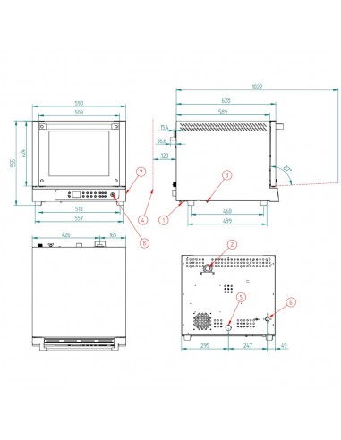 Horno de conveccion FM Mod. RXD 384 V2'4,...