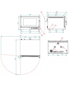 Horno de conveccion FM Mod. RXDL 604 PLUS V2'4, electrico... 2