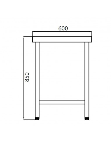 Mesa de trabajo Infrico Mod. MT 60/1500