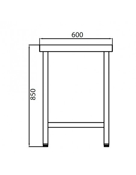 Mesa de trabajo Infrico Mod. MT 60/2000