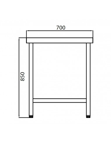 Mesa de trabajo Infrico Mod. MT 70/1000