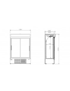 Expositor refrigerado Infrico Mod. ERC 100, con puertas... 2