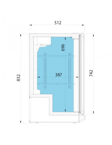 Expositor refrigerado horizontal Infrico Mod....