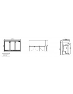 Expositor refrigerado horizontal Infrico Mod. ERV 35 PP 2