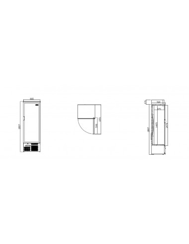 Expositor refrigerado Infrico Mod. ERV 53