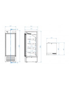 Expositor refrigerado Infrico Mod. ERC 50 PH 2