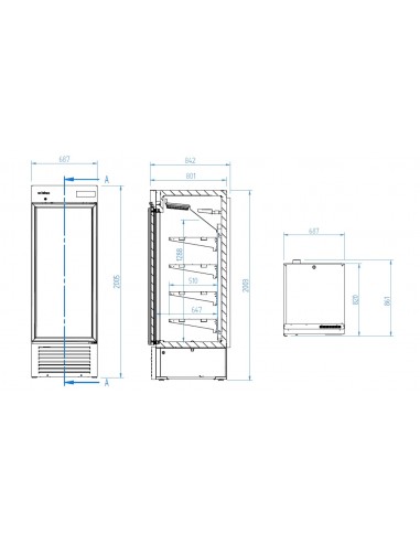 Expositor de congelados Infrico Mod. ERC 50 PH BT