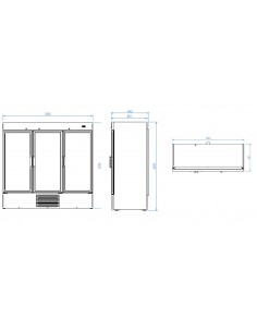 Expositor refrigerado Infrico Mod. ERC 200 PH 2