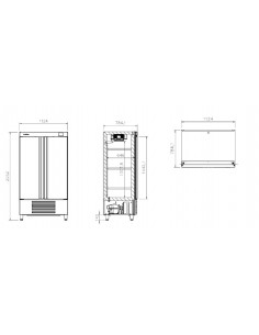 Armario refrigerado Infrico Mod. AN 902 T/F 2