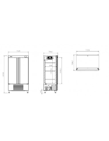 Armario refrigerado Infrico Mod. AN 902 T/F
