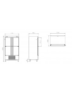 Armario refrigerado Infrico Mod. AN 904 T/F 2