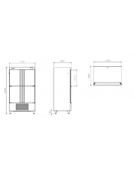 Armario refrigerado Infrico Mod. AN 904 T/F