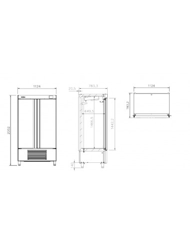Armario refrigerado de pasteleria Infrico Mod....