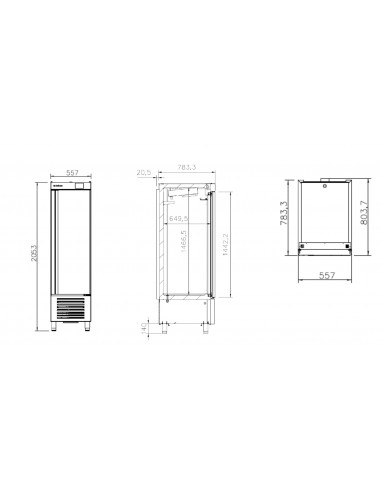 Armario refrigerado de pescado Infrico Mod. AP...