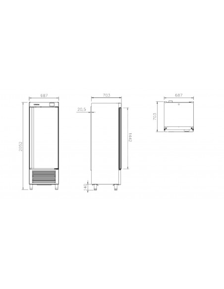Armario de congelacion Infrico Mod. AN 501 BT