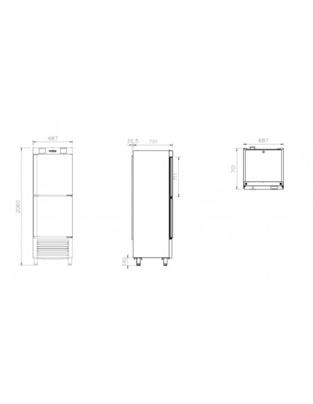 Armario mixto Infrico Mod. AN 502 MX