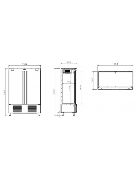 Armario mixto Infrico Mod. AN 1002 MX
