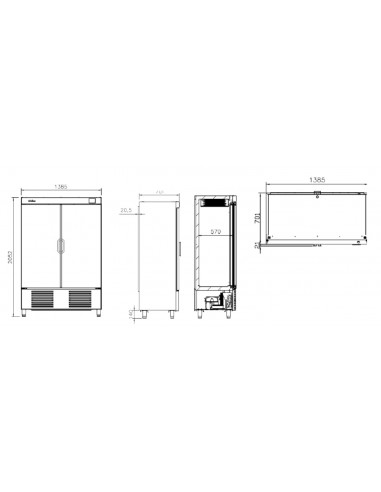 Armario expositor de congelacion Infrico Mod....