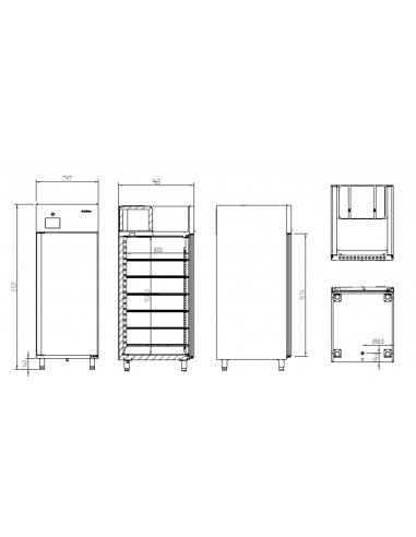 Armario de fermentacion Infrico Mod. FC 900 BT
