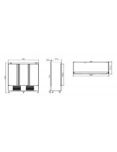 Armario de refrigeracion Infrico Mod. AN 1603 T/F 2