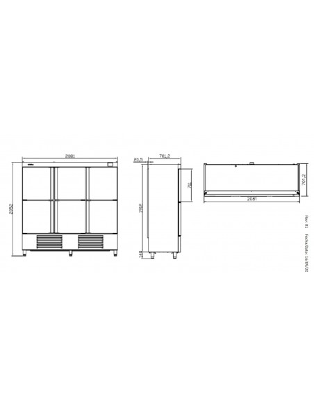 Armario de refrigeracion Infrico Mod. AN 1606 T/F