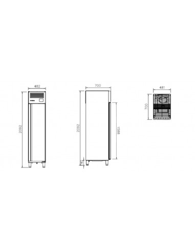 Armario de refrigeracion Infrico Mod. AGN 301