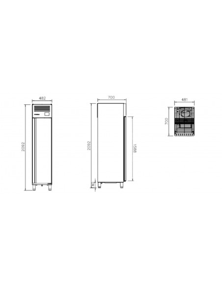 Armario de refrigeracion Infrico Mod. AGN 301