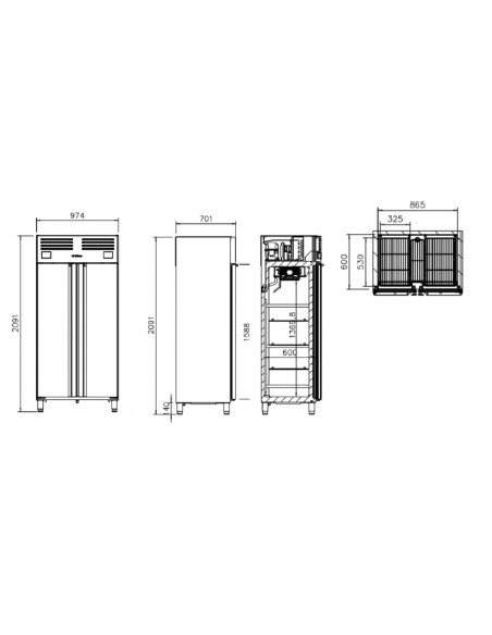 Armario mixto Infrico Mod. AGN 602 MX
