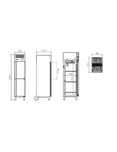 Armario de refrigeracion Infrico Mod. AGN 302 2