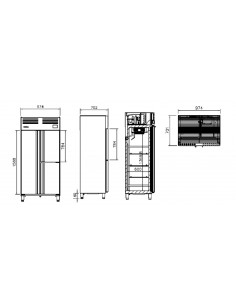 Armario de refrigeracion Infrico Mod. AGN 603 2