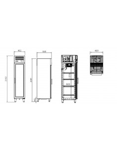 Armario de refrigeracion Infrico Mod. AGN 300 CR, puerta... 2