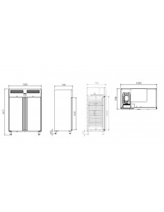 Armario de refrigeracion Infrico Mod. AGB 1302 2
