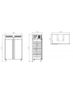Armario de refrigeracion Infrico Mod. AGB 1402 2