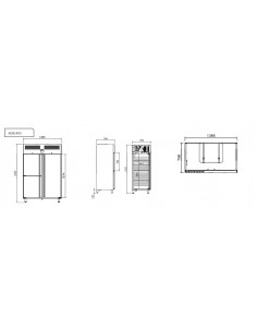 Armario de refrigeracion Infrico Mod. AGB 1403 2