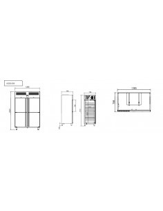 Armario de refrigeracion Infrico Mod. AGB 1404 2