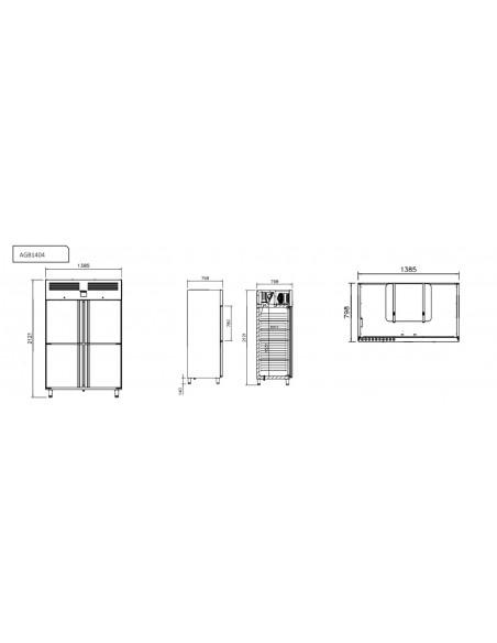 Armario de refrigeracion Infrico Mod. AGB 1404