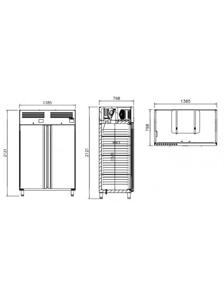 Armario mixto Infrico Mod. AGN 1402 MX