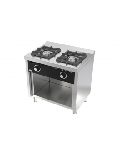 Cocina con estante 2 fuegos Fainca Hr Mod. C2F600E, a gas