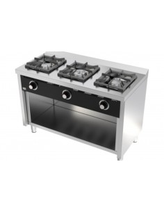 Cocina con estante 3 fuegos Fainca Hr Mod. C3F600E, a gas