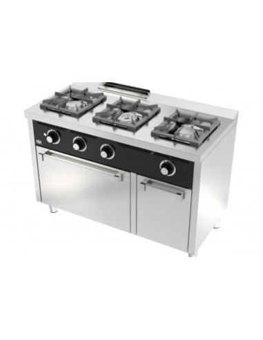 Cocina 3 fuegos con horno electrico  Fainca Hr Mod. C3F600HE, a gas