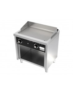 Fry-top con estante de acero rectificado Fainca Hr Mod....