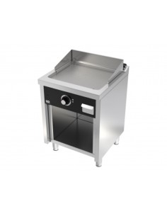 Fry-top con estante de acero rectificado Fainca Hr Mod....