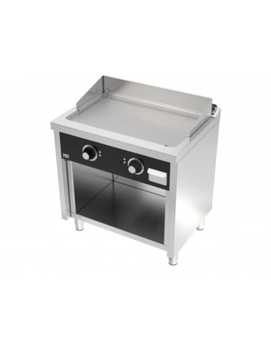 Fry-top con estante de acero rectificado Fainca Hr Mod. FTE6008E, electrico